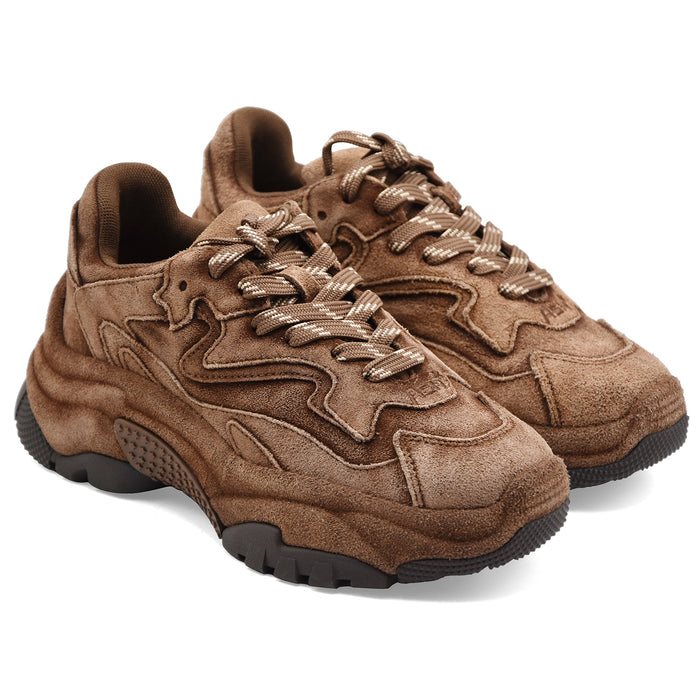 Sneakers Ash Addict Bis Donna Suede Washed Mink Design Chunky