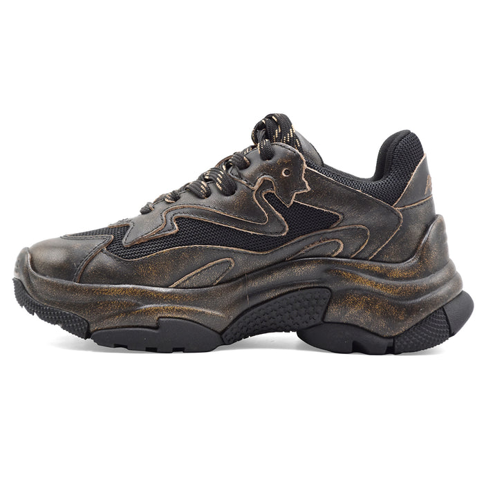Sneakers Ash Addict Bis Donna Beige Nero Design Contemporaeo