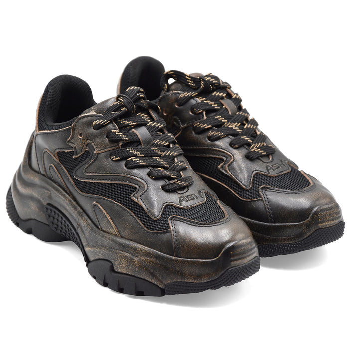 Sneakers Ash Addict Bis Donna Beige Nero Design Contemporaeo