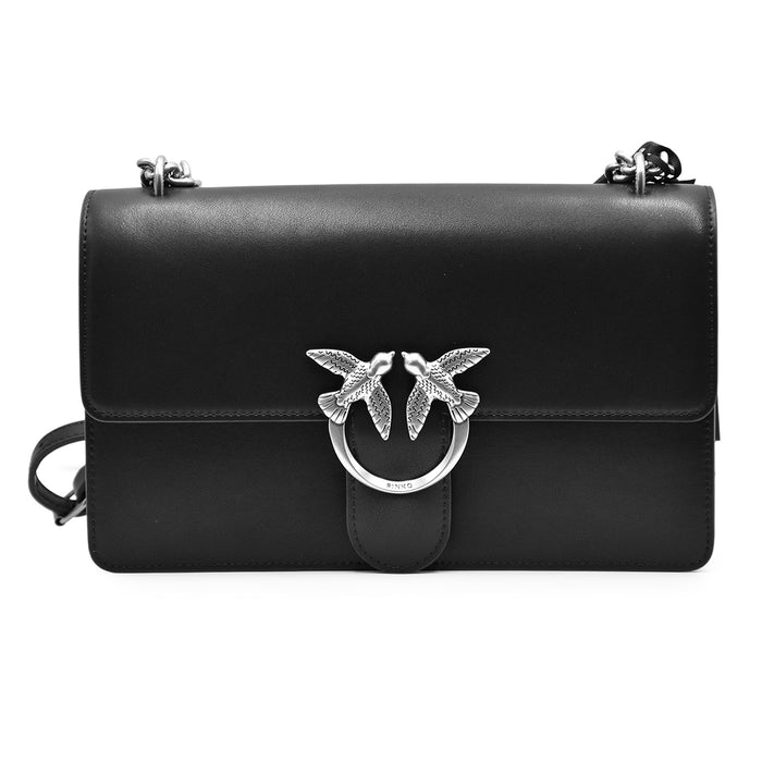 Borsa Pinko Nero Love One Classic Fibbia Love Birds Diamond Cut