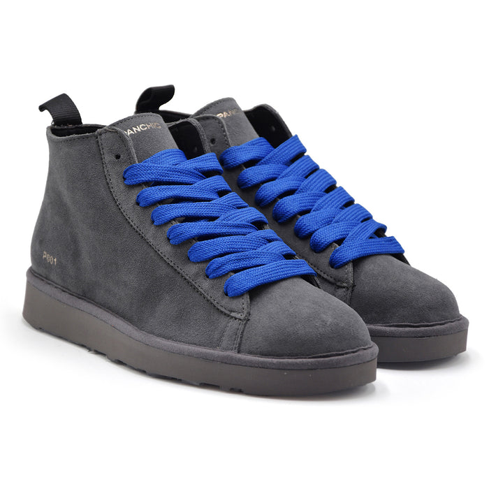 Polacchini Uomo Panchic P001 Grigio Elastici Interni Flessibili