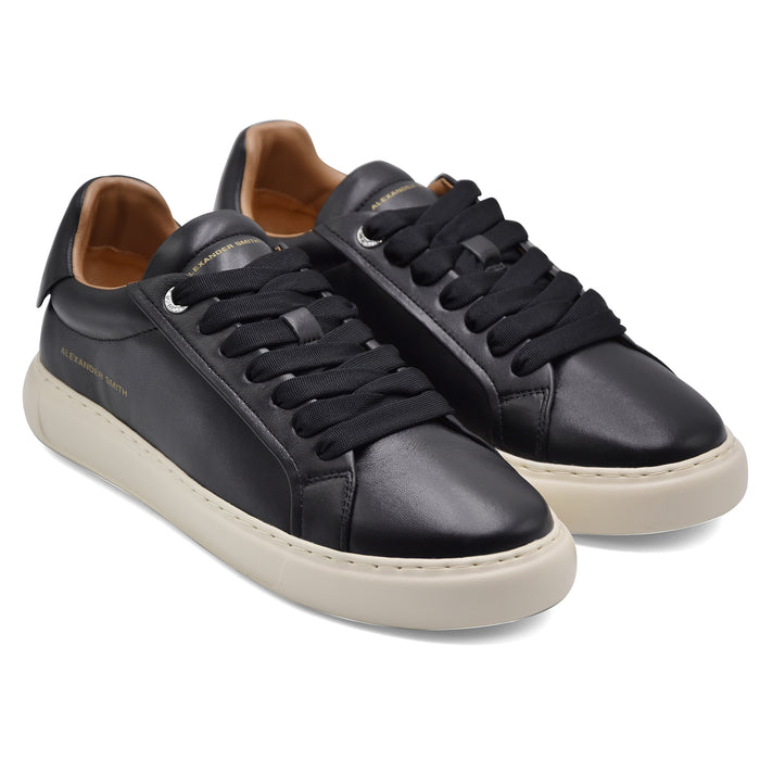 Alexander Smith Soho Men's Black Sneakers with Cosmopolitan Charm