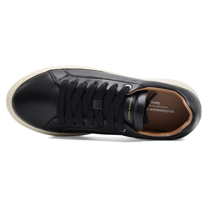 Alexander Smith Soho Men's Black Sneakers with Cosmopolitan Charm
