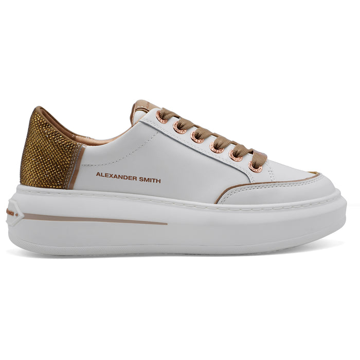 Sneakers Alexander Smith Da Donna LANCASTER In Pelle Bianca