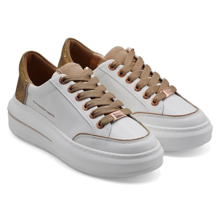 Sneakers Alexander Smith Da Donna LANCASTER In Pelle Bianca