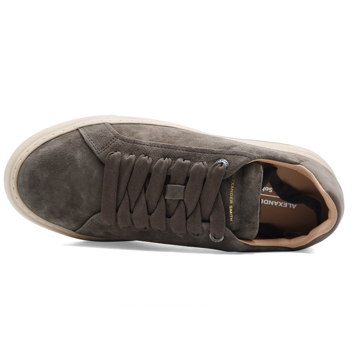 Sneakers Alexander Smith Soho Man Uomo Dark Brown In Camoscio