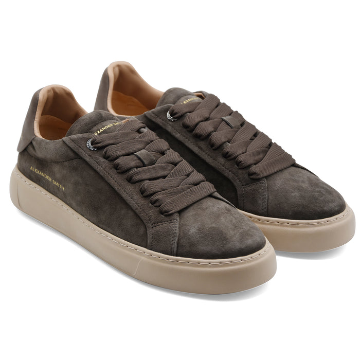 Sneakers Alexander Smith Soho Man Uomo Dark Brown In Camoscio