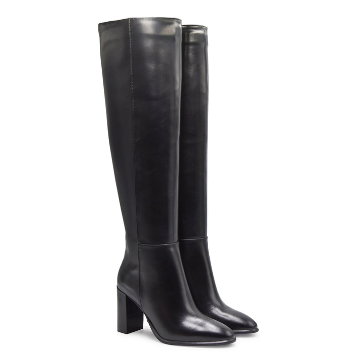 Stivali Riccardo P. Donna Vera Pelle Nero Atena8/C Made In Italy