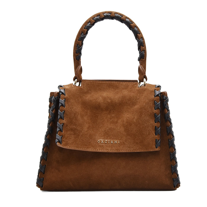 Borsa Donna Orciani Sveva Peach Cross Tabacco Look Ricercati