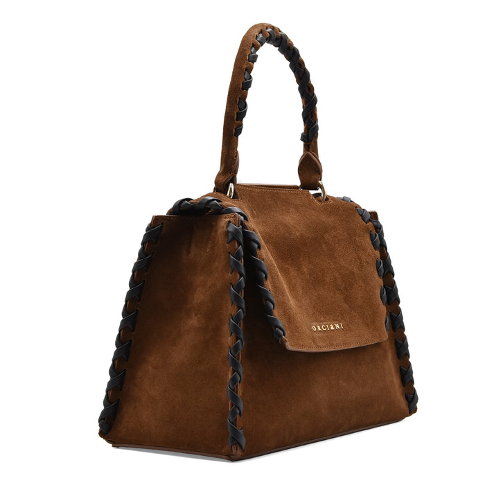 Borsa Donna Orciani Sveva Peach Cross Tabacco Look Ricercati