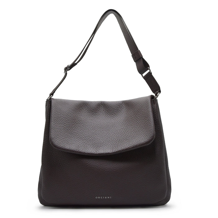 Borsa Orciani Diana Scooby Pelle Martellata Soft Testa Di Moro