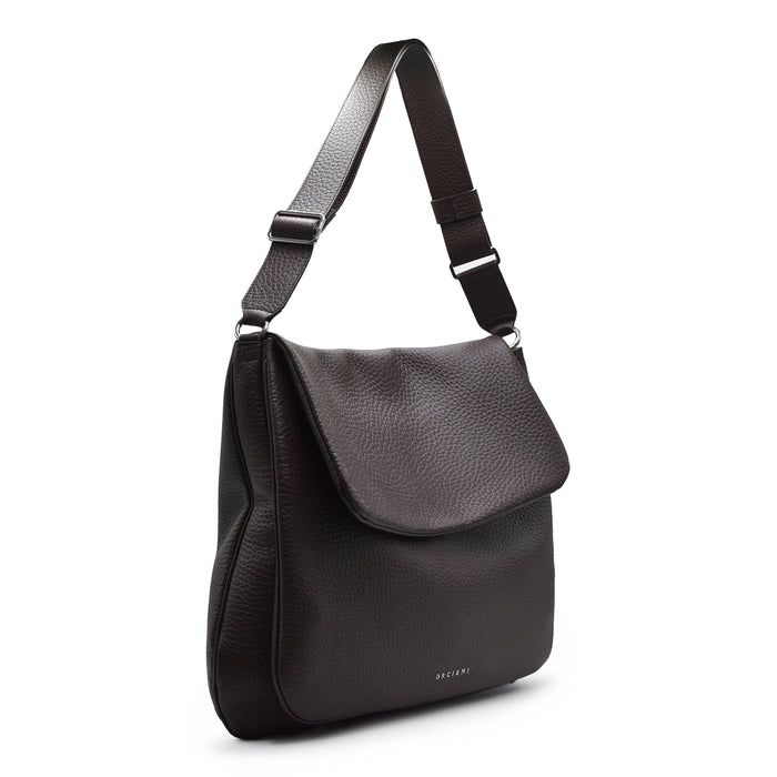 Borsa Orciani Diana Scooby Pelle Martellata Soft Testa Di Moro