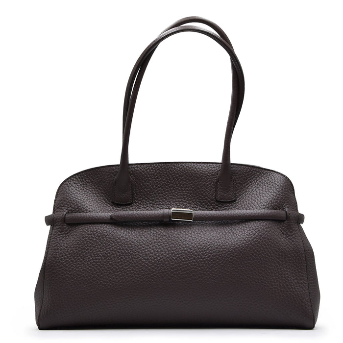 Borsa Orciani Donna Pelle Martellata Soft Marrone Testa Di Moro