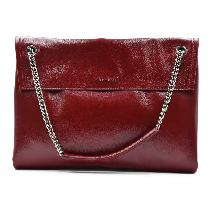 Borsa Orciani Donna Venus Midi Pelle Gotham Chianti Con Tracolla