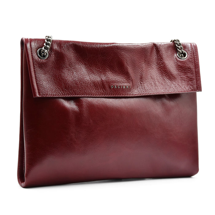 Borsa Orciani Donna Venus Midi Pelle Gotham Chianti Con Tracolla