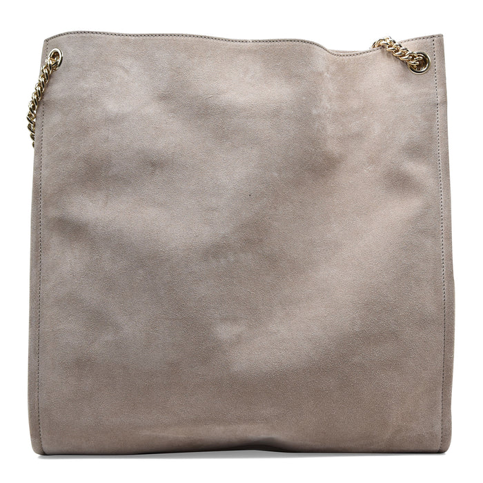 Borsa Orciani Venus Hobo Peach Suede Sabbia A Spalla Strutturato