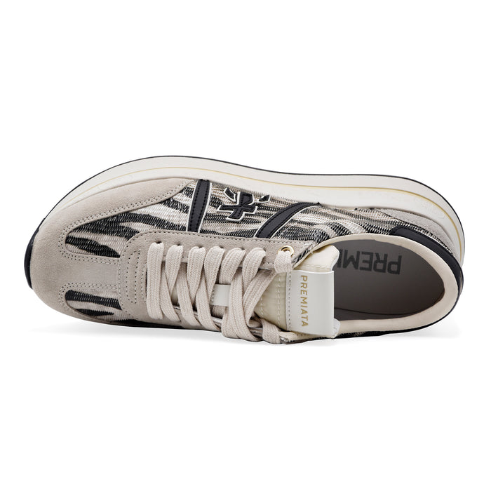 Sneakers Premiata Donna BETHCOIN_8149 Nero Con Dettagli Zebrati