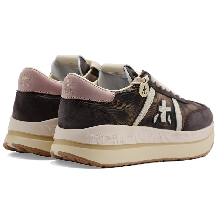 Sneakers Premiata Bethcoin 8500 Donna Marrone Testa Moro Rosa