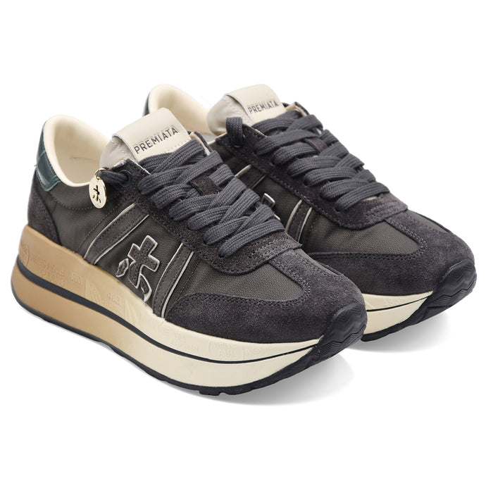 Sneakers Premiata Donna Bethcoin 8505 Testa Moro Logo Laterale