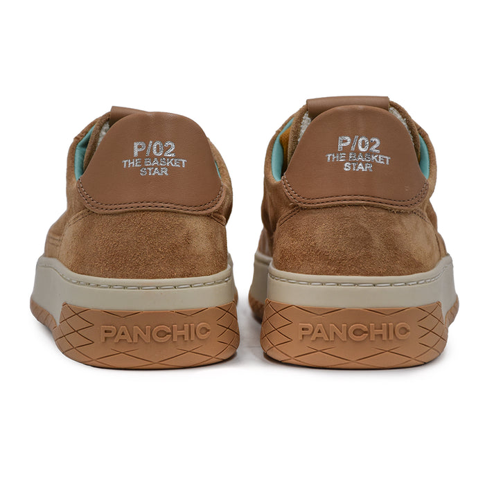 Panchic Men's Biscuit Low-Top Sneakers With Mix Of Materials
