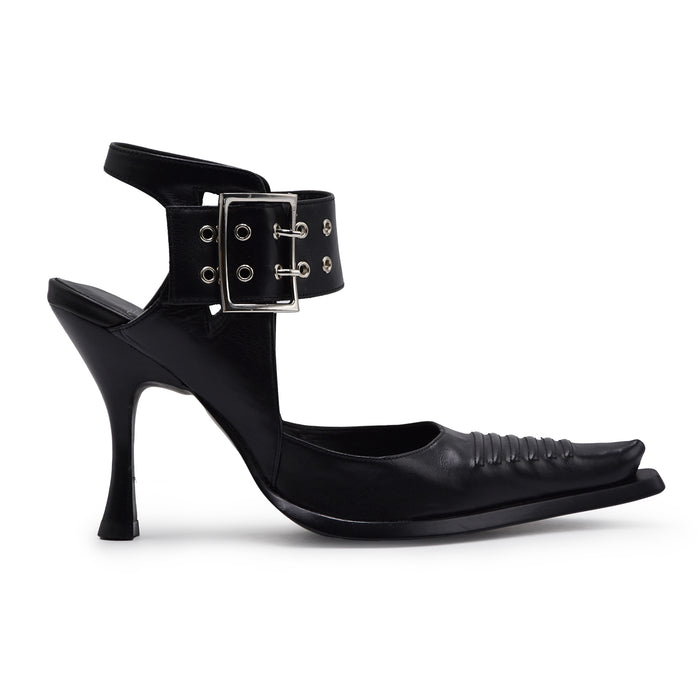 Chanel Jeffrey Campbell Donna DIRECTED Nero Con Punta Goffrata