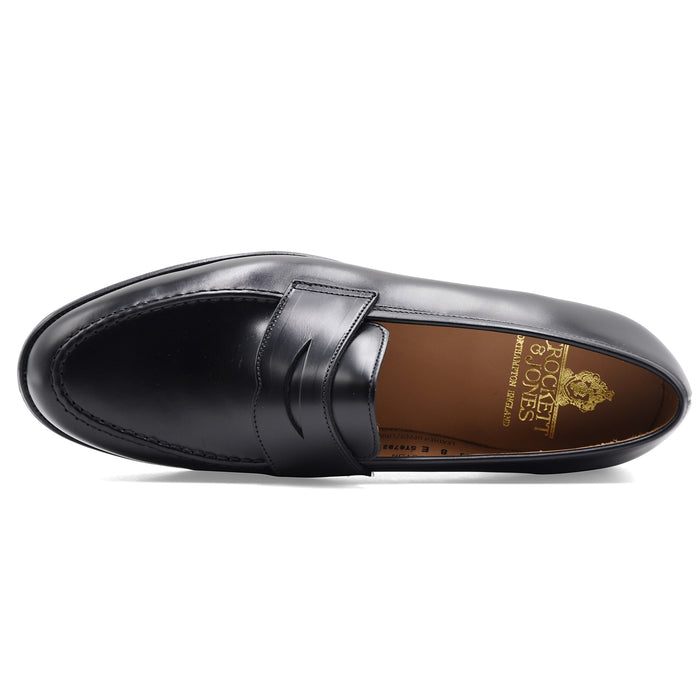 Mocassini Crockett & Jones Boston Uomo Iconico In Pelle Nera
