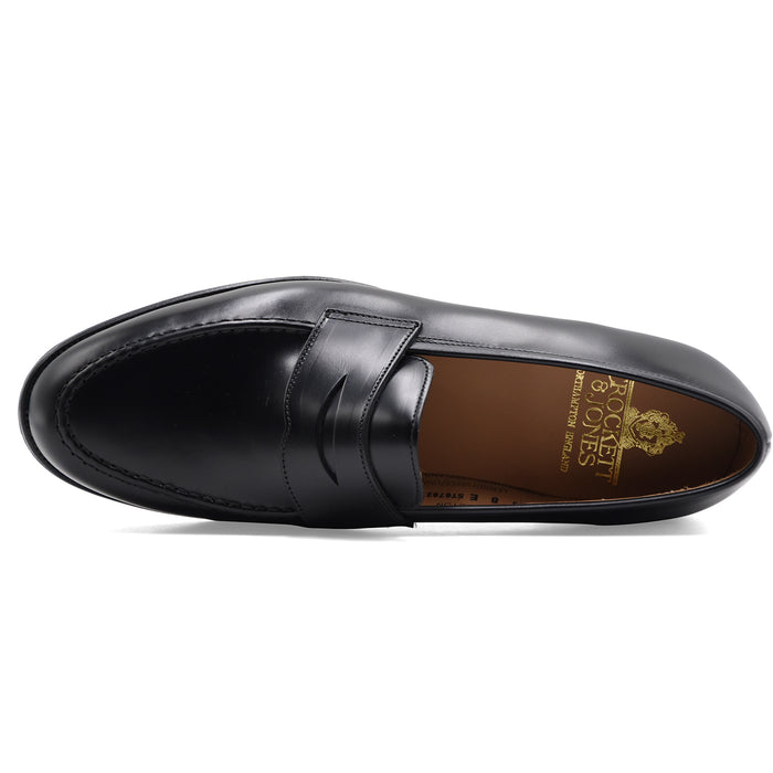 Mocassini Crockett & Jones Boston Uomo Iconico In Pelle Nera