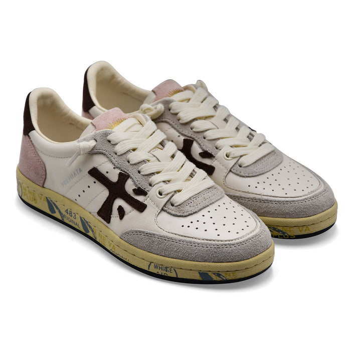 Premiata Women's Sneakers BSKTCLAD VAR.8284 Soft White Leather