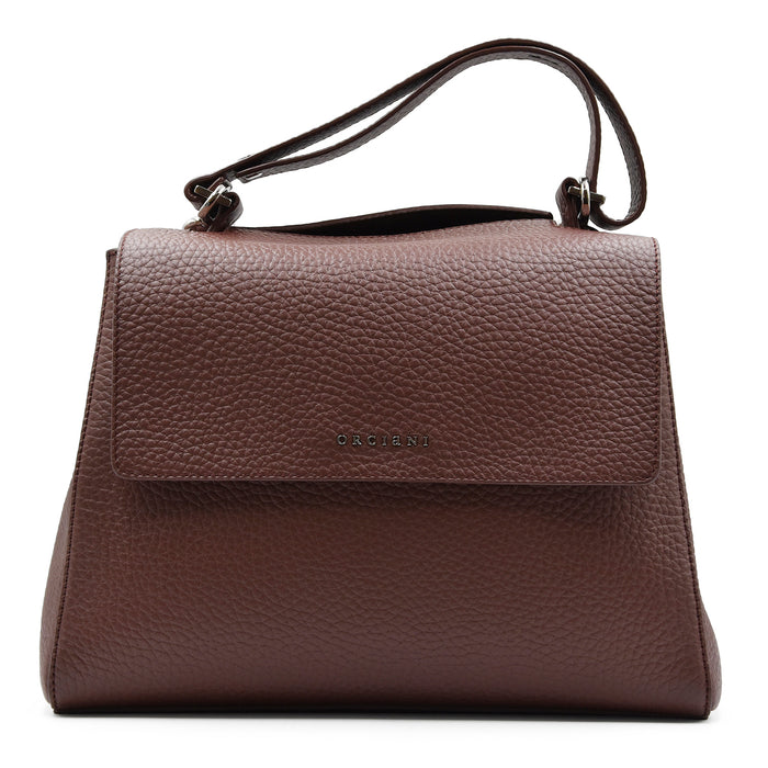 Borsa Orciani Sveva Media Soft Donna In Pelle Martellata Caffè