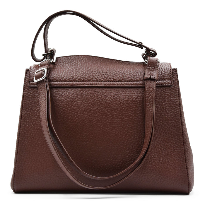 Borsa Orciani Sveva Media Soft Donna In Pelle Martellata Caffè