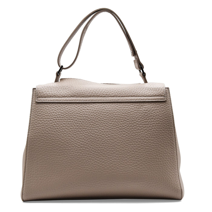 Borsa Orciani Sveva Soft Media In Pelle Sabbia Design Iconico