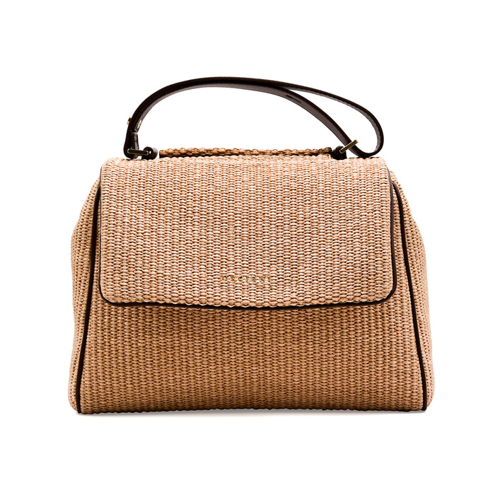 Borsa Orciani SVEVA Donna Rafi E Inserti In Vera Pelle Marrone