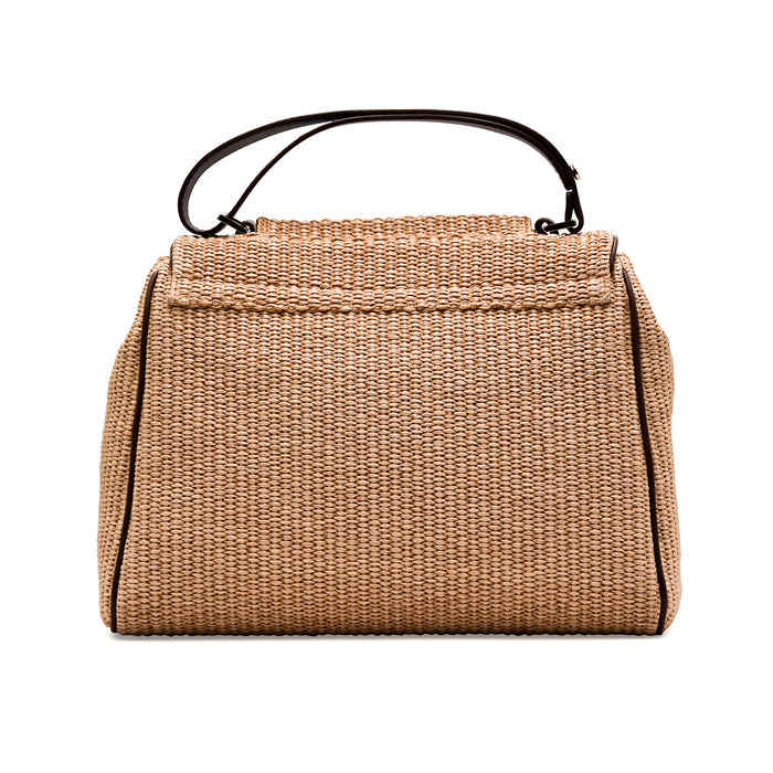 Borsa Orciani SVEVA Donna Rafi E Inserti In Vera Pelle Marrone