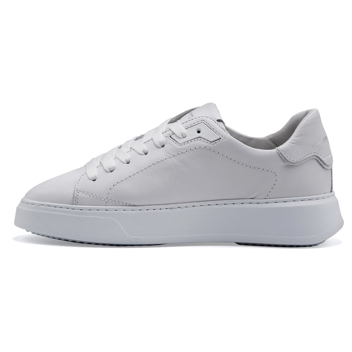 Sneakers Donna Philippe Model TEMPLE LOW In Vera Pelle Bianca