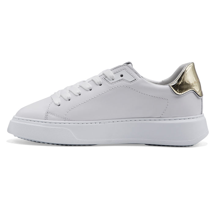 Philippe Model Sneakers Donna TEMPLE LOW Bianco Dettagli In Oro