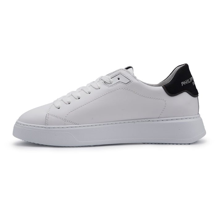 Sneakers Philippe Model Uomo Temple Bianco Con Talloncino Nero