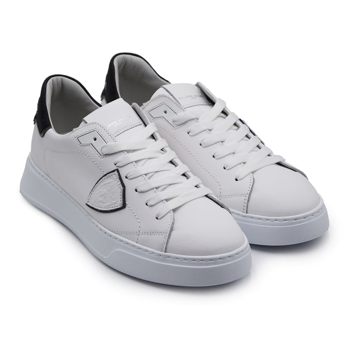 Sneakers Philippe Model Uomo Temple Bianco Con Talloncino Nero