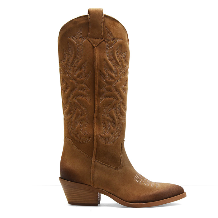 Texani Gisél Moiré Donna CALIFORNIA In Pelle Scamosciata Beige