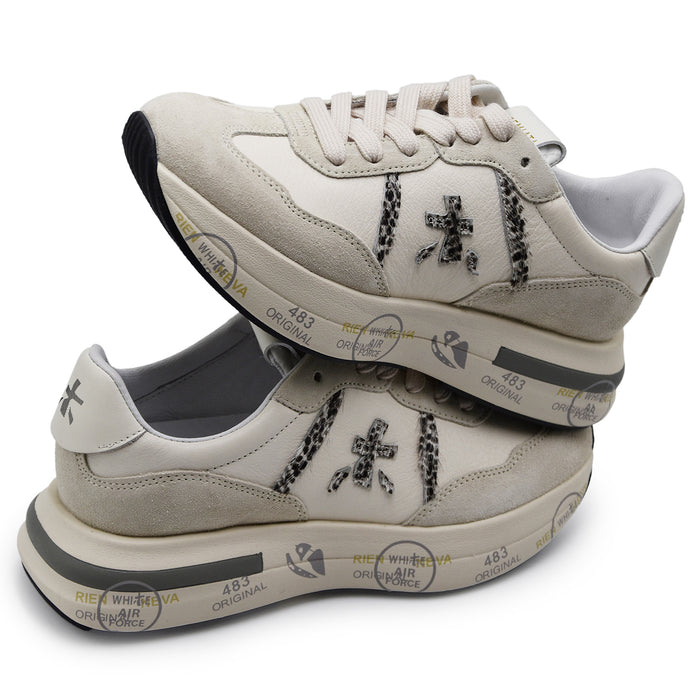 Sneakers Premiata Cassie 7682 Panna Beige Dallo Stile Iconico