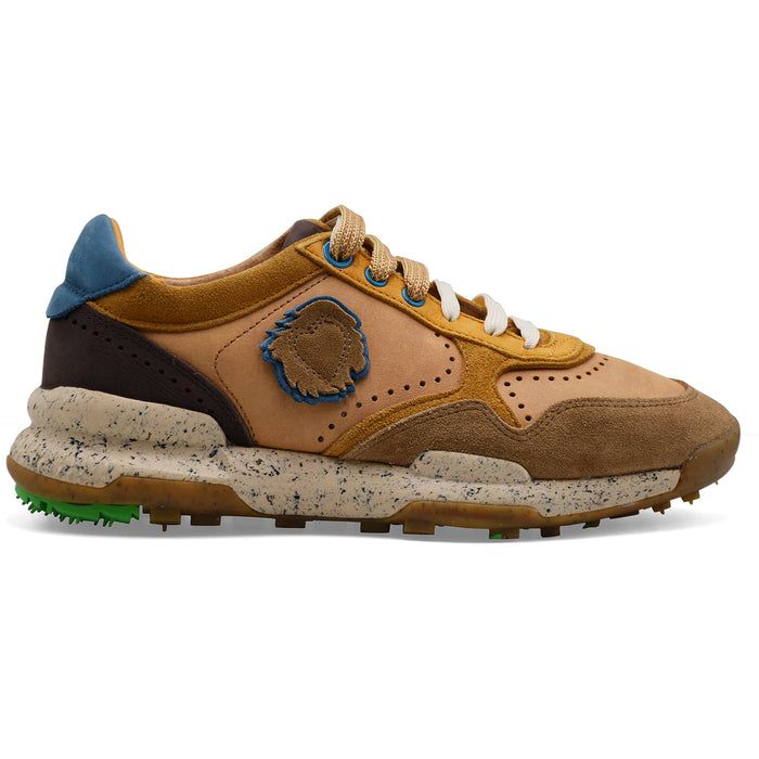 Satorisan Men's Chacrona Yellow Suede Sneakers