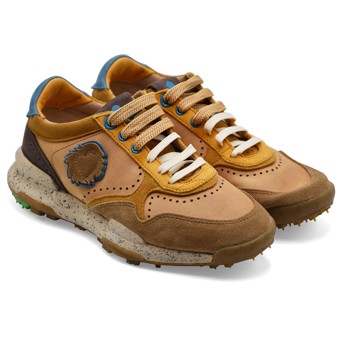 Satorisan Men's Chacrona Yellow Suede Sneakers