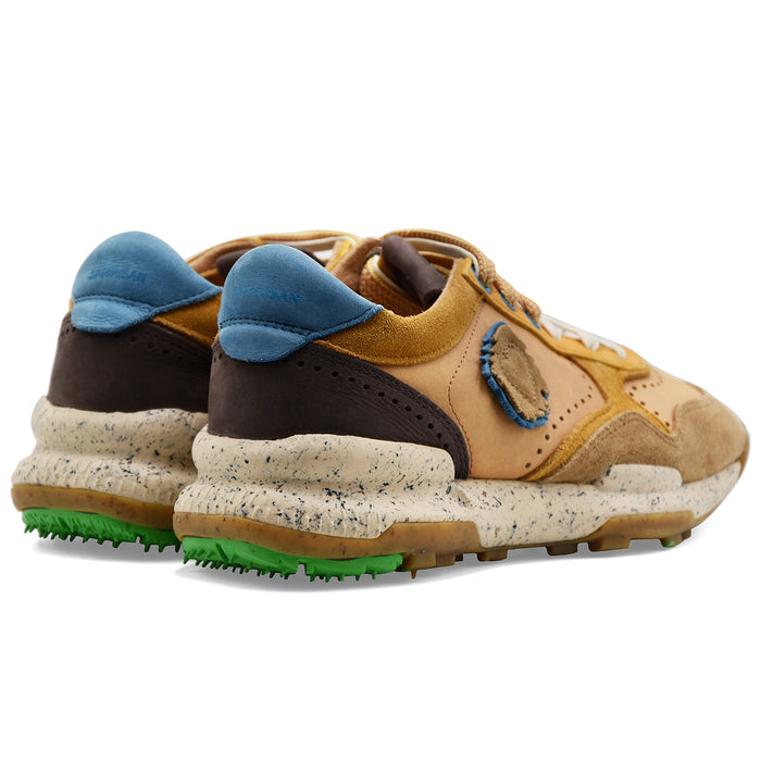 Satorisan Men's Chacrona Yellow Suede Sneakers