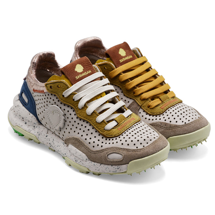 Satorisan Sneakers Da Donna Chacrona Pelle Traforata Multicolor