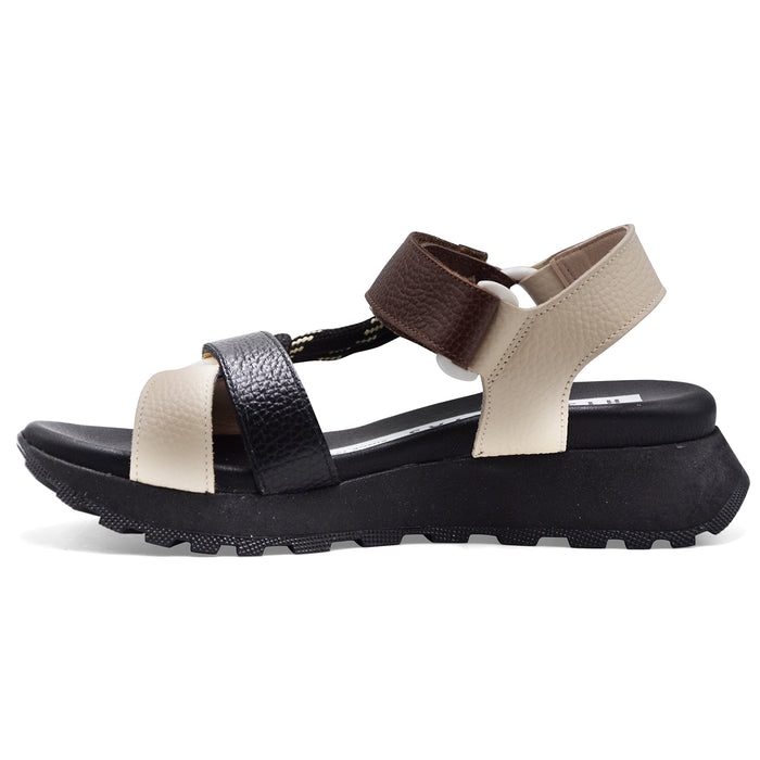 Sandali Hispanitas Donna PONY-V26 Nera Con Dettagli Multicolor