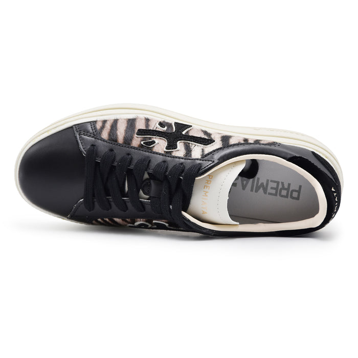 Sneakers Donna Premiata Claudia 7754 Nero Dettagli Animalier