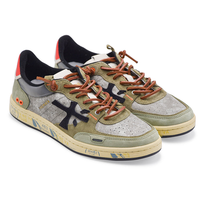Premiata BSKT Clay 7845 Men's Sneakers in Antique Sage Grey