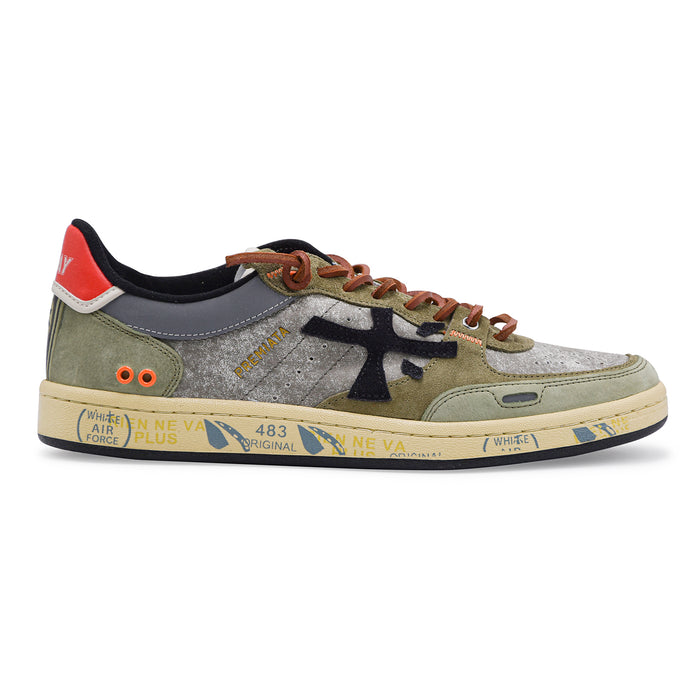 Premiata BSKT Clay 7845 Men's Sneakers in Antique Sage Grey