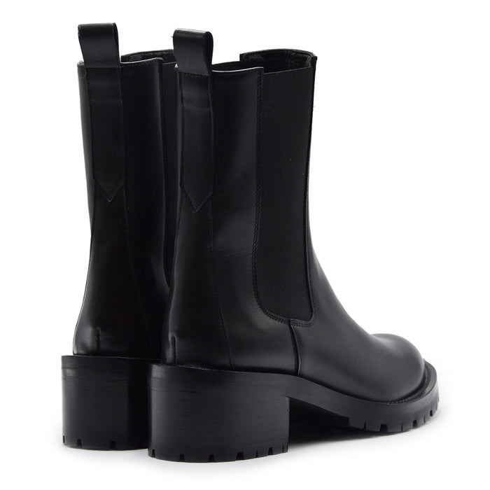 Stivaletti Guglielmo Rotta Donna Pelle Pregiata Nero COLE RANCH