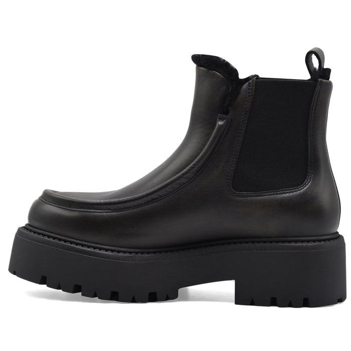 Copenhagen Studios Stivaletto Donna CPH725 Nero Teddy Interno