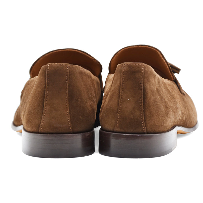 Men's Cerbero CR 3 Brown Suede Loafers with Tassels
